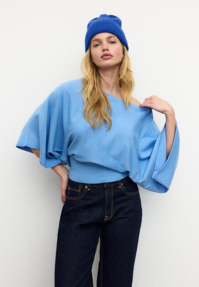 Pull en maille à manches larges