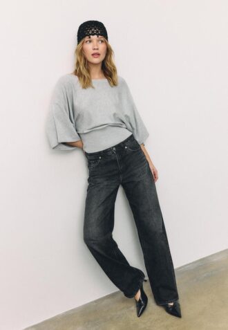 Pull en maille à manches larges