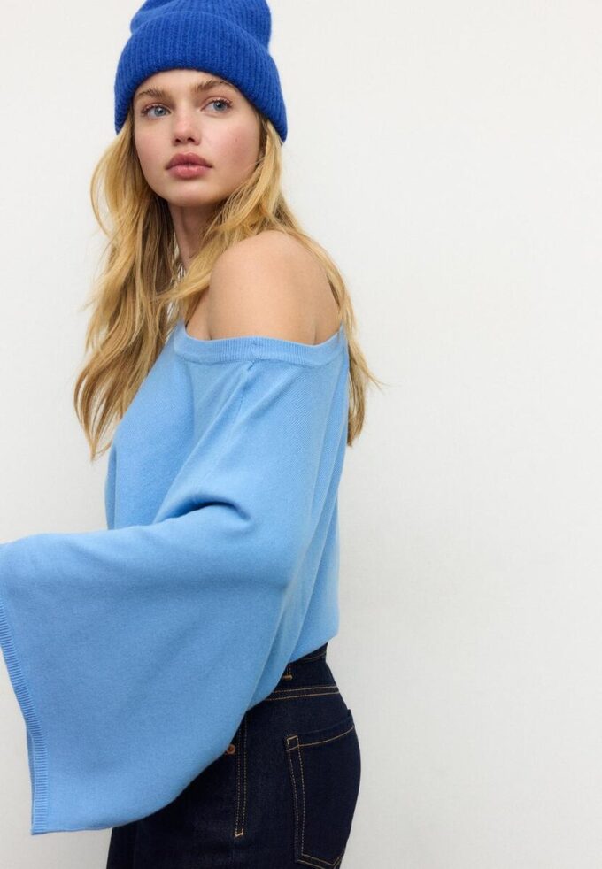 Pull en maille à manches larges