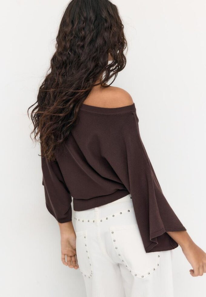 Pull en maille à manches larges Pull en maille à manches larges