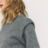 Pull en maille à épaules rembourrées