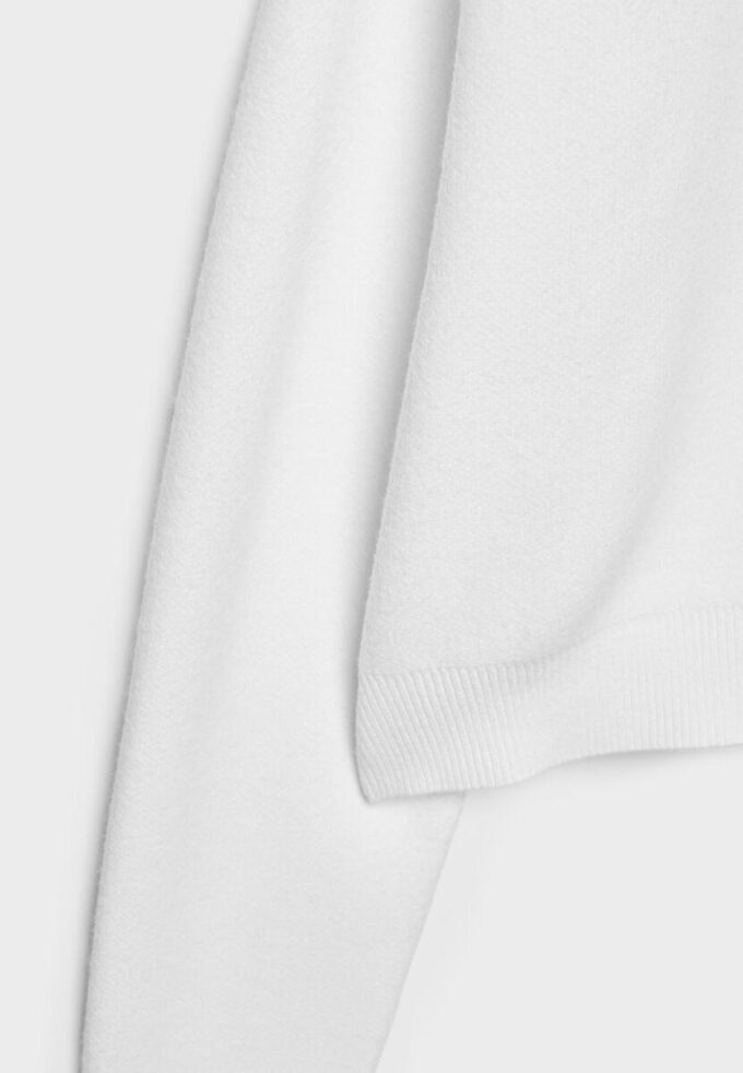 Pull en maille à épaules rembourrées