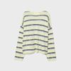 Pull rayé en maille fine