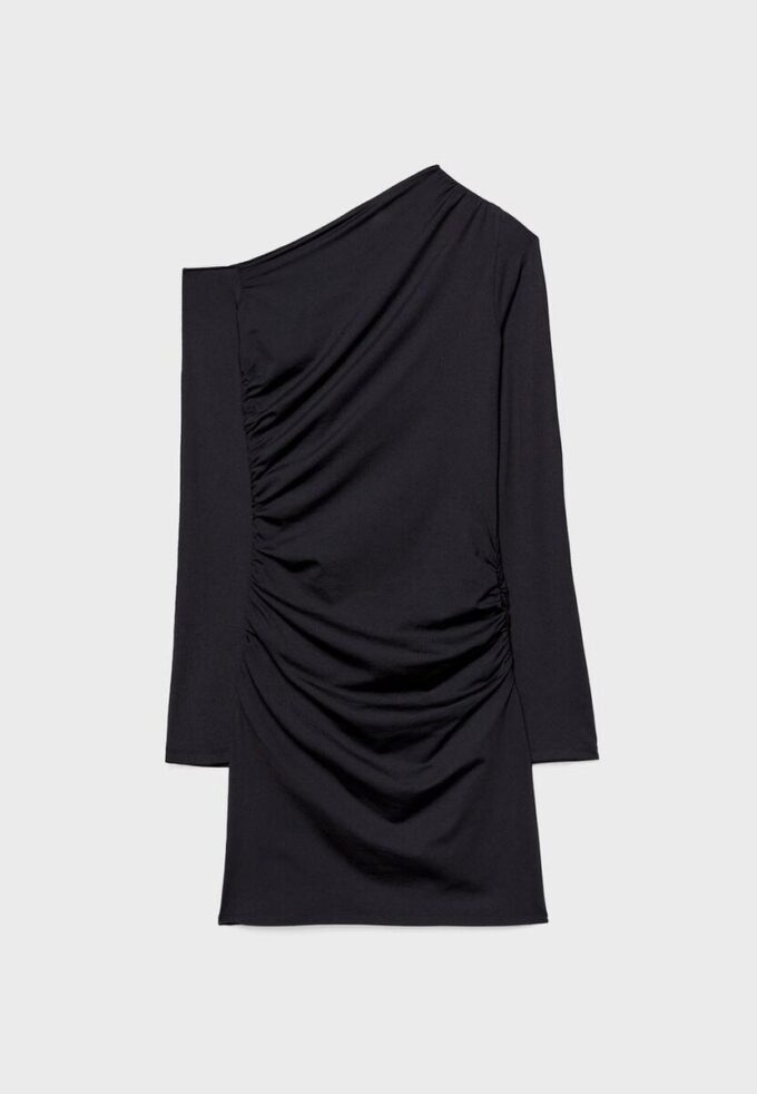 Robe courte asymétrique