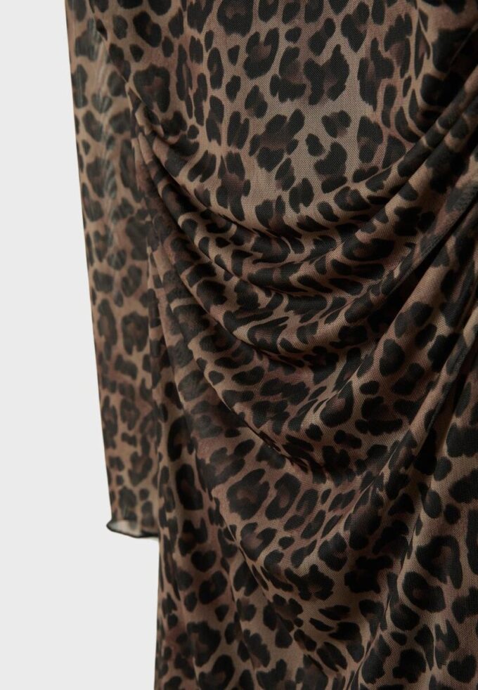 Robe courte en tulle imprimé Robe courte en tulle imprimé