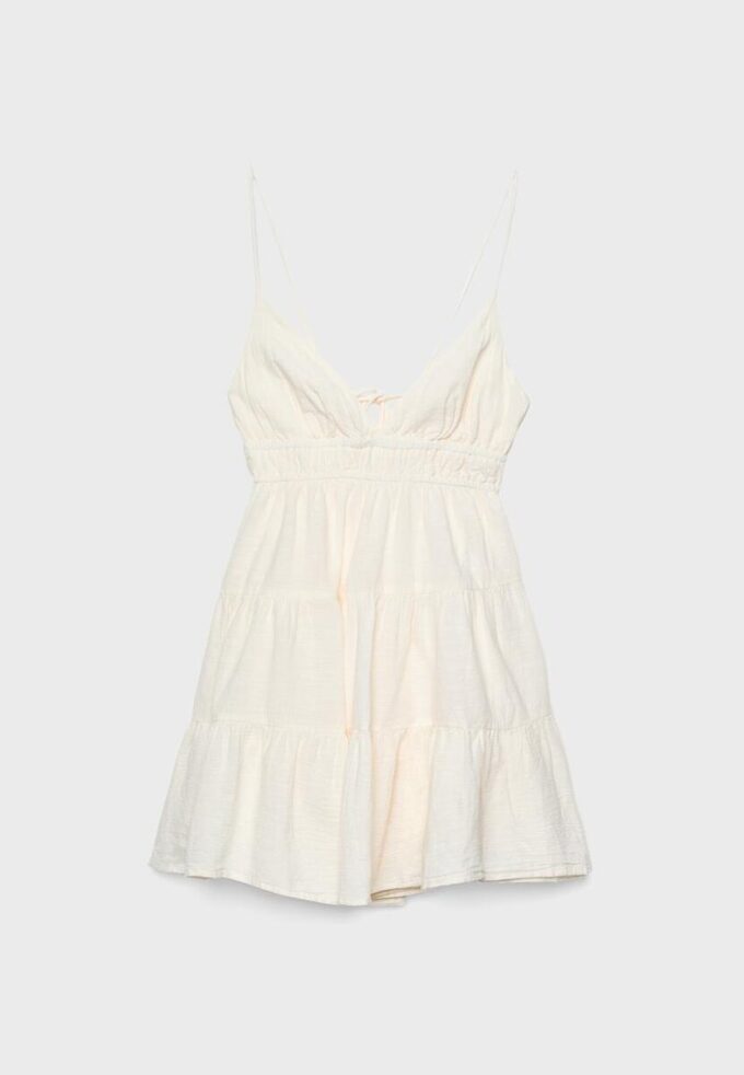 Robe courte fluide avec nœud dans le dos Robe courte fluide avec nœud dans le dos