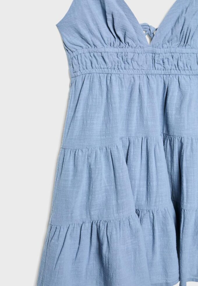 Robe courte fluide avec nœud dans le dos Robe courte fluide avec nœud dans le dos