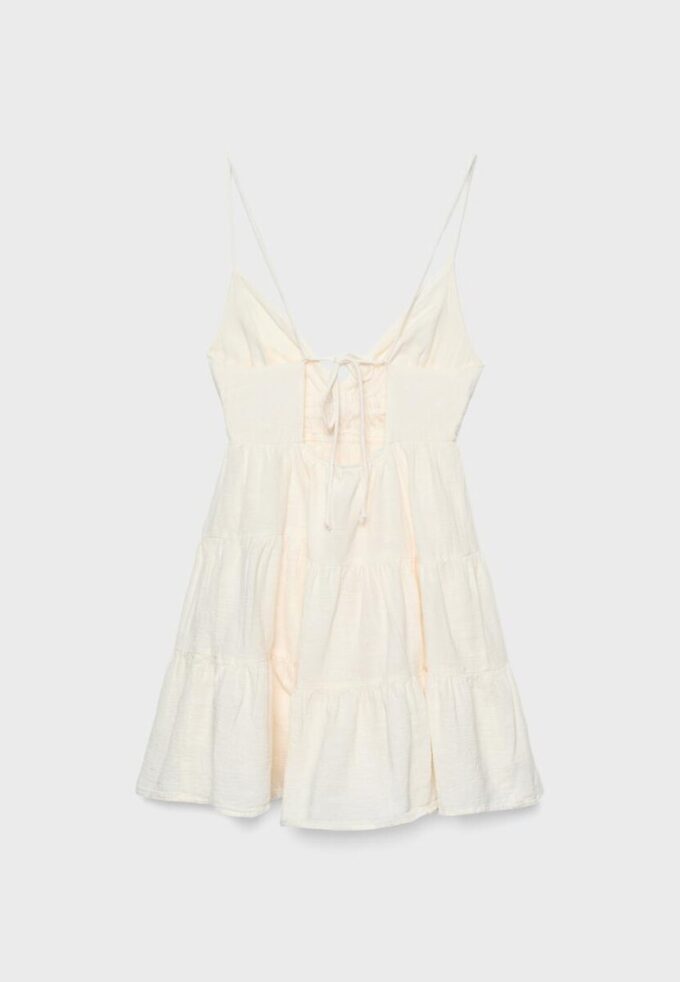 Robe courte fluide avec nœud dans le dos Robe courte fluide avec nœud dans le dos