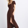 Robe longue ample avec dos croisé