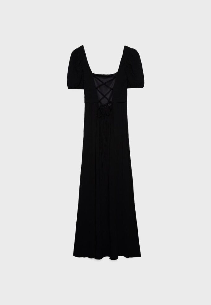 Robe longue ample avec dos croisé