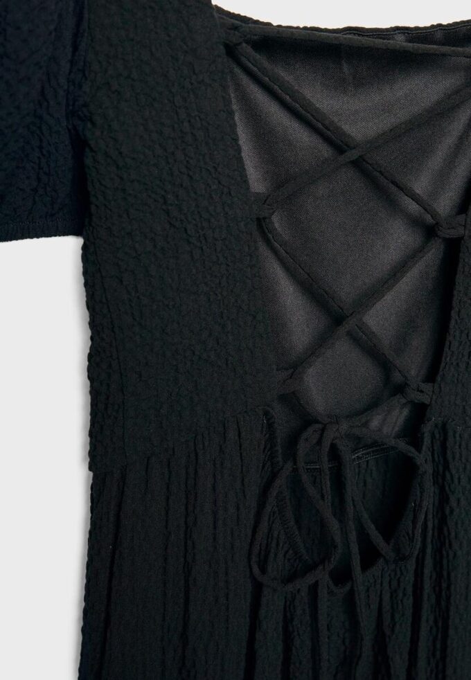 Robe longue ample avec dos croisé