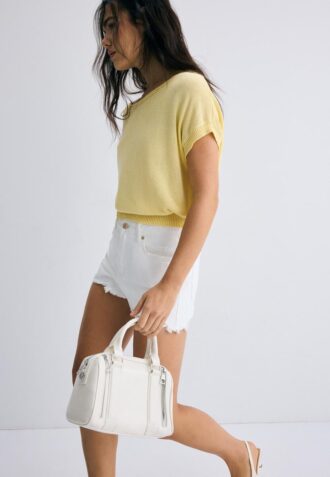 Sac à bandoulière avec détail zippé