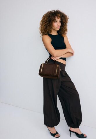 Sac à bandoulière avec détails zippés