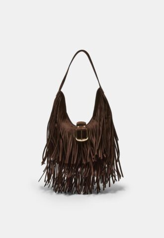 Sac à bandoulière avec franges et boucle