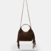 Sac à bandoulière avec franges sur les côtés Sac à bandoulière avec franges sur les côtés