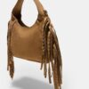 Sac à bandoulière avec franges sur les côtés Sac à bandoulière avec franges sur les côtés