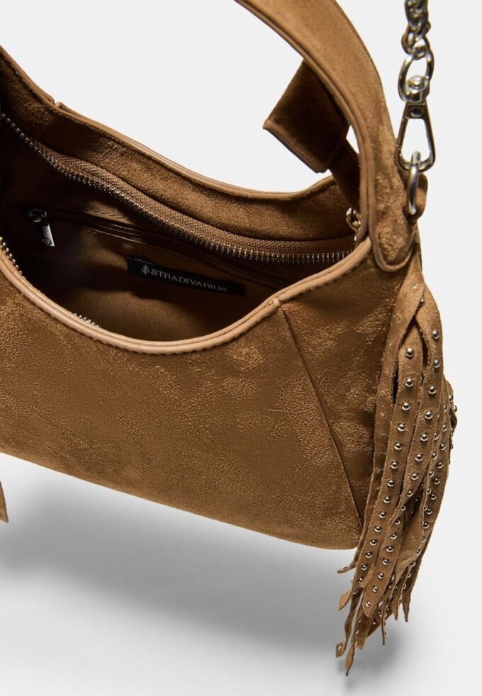 Sac à bandoulière avec franges sur les côtés Sac à bandoulière avec franges sur les côtés