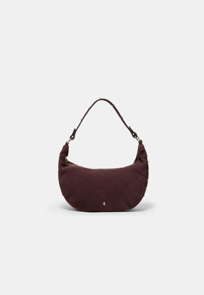 Sac à bandoulière clouté 100 % Cuir