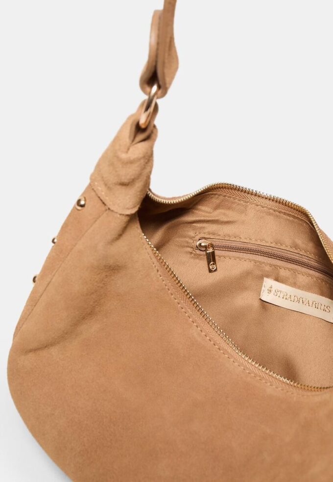 Sac à bandoulière clouté 100 % Cuir