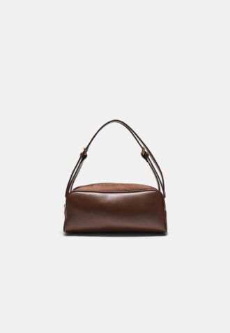 Sac à bandoulière contrasté à double poignée