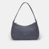 Sac à bandoulière demi-lune en denim Sac à bandoulière demi-lune en denim
