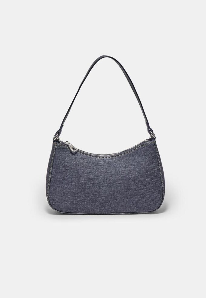 Sac à bandoulière demi-lune en denim Sac à bandoulière demi-lune en denim