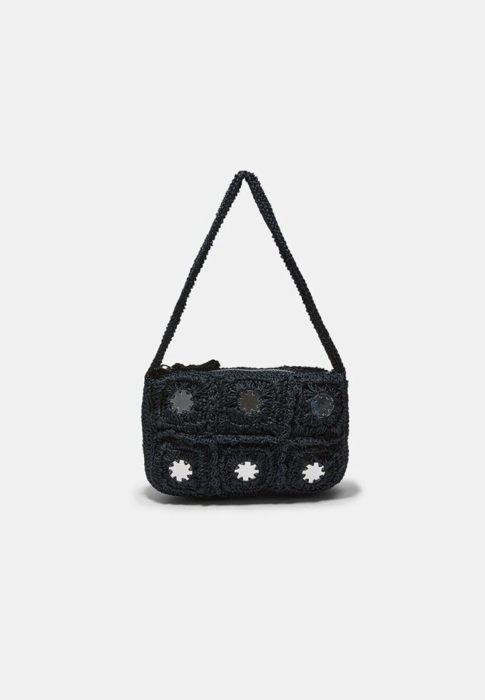 Sac à bandoulière en crochet avec miroirs Sac à bandoulière en crochet avec miroirs