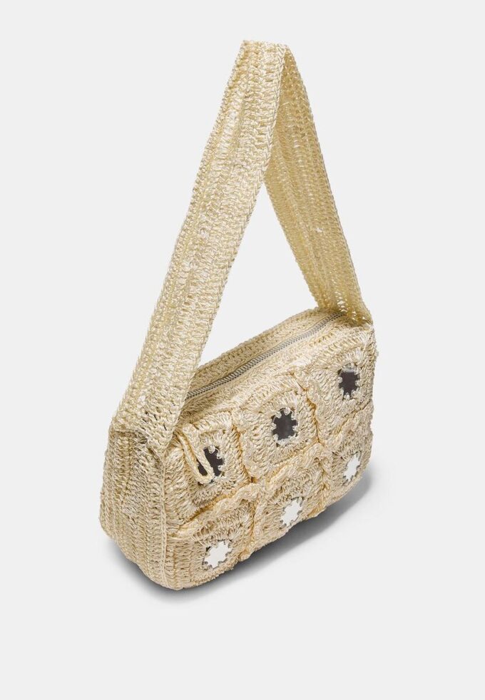 Sac à bandoulière en crochet avec miroirs Sac à bandoulière en crochet avec miroirs