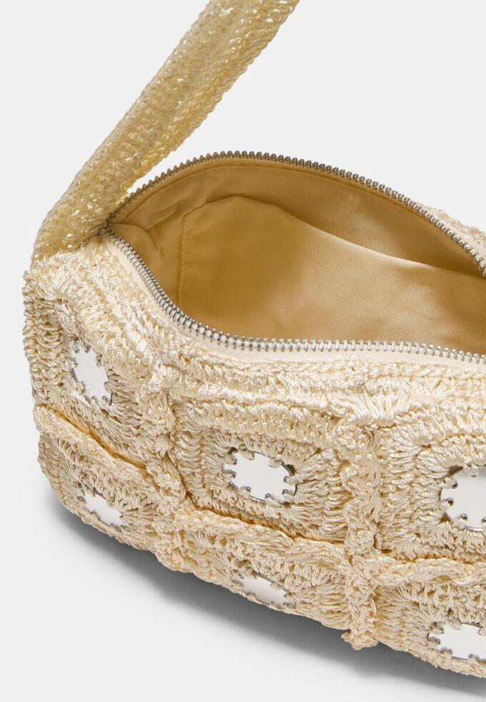 Sac à bandoulière en crochet avec miroirs Sac à bandoulière en crochet avec miroirs
