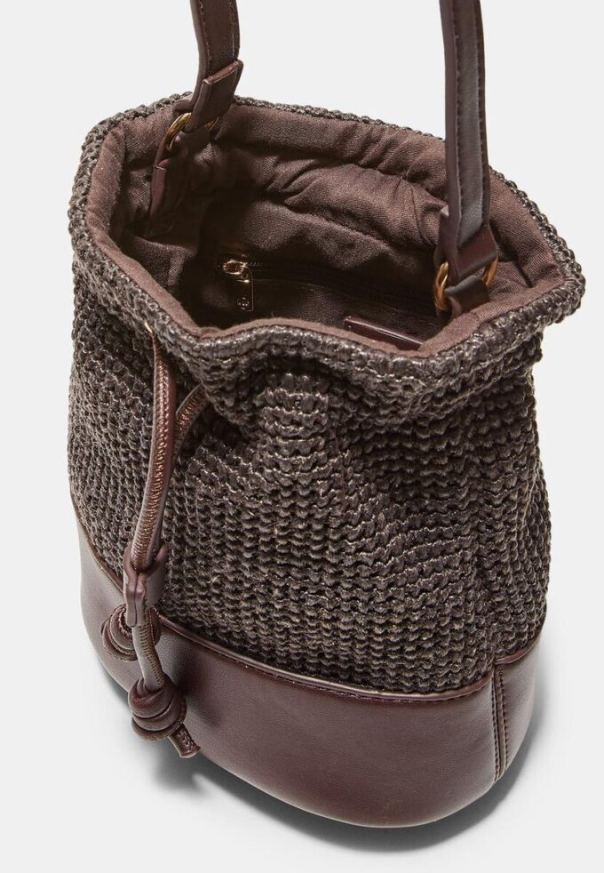 Sac à bandoulière en crochet contrasté Sac à bandoulière en crochet contrasté