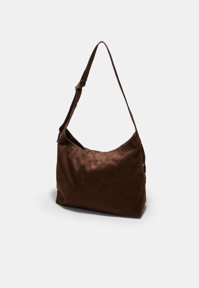 Sac à bandoulière en cuir doux avec franges