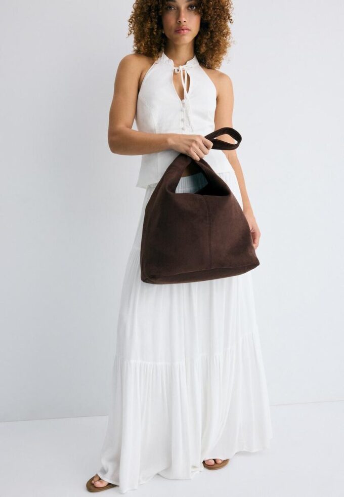 Sac à bandoulière en simili-suède