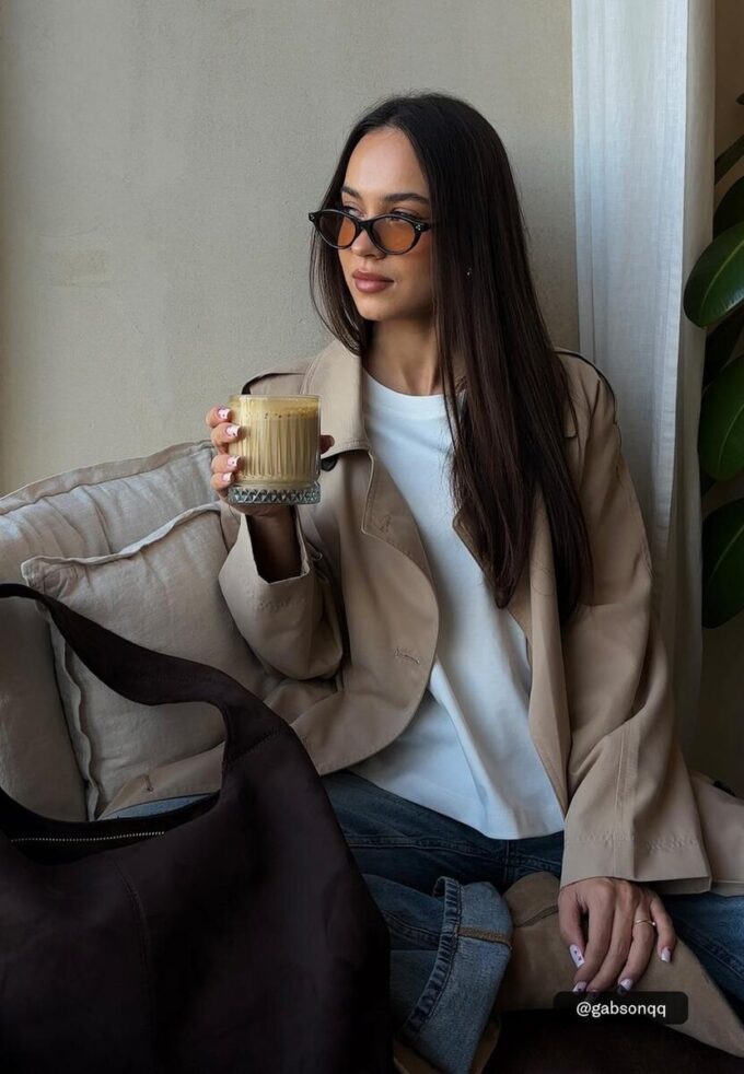 Sac à bandoulière en simili-suède