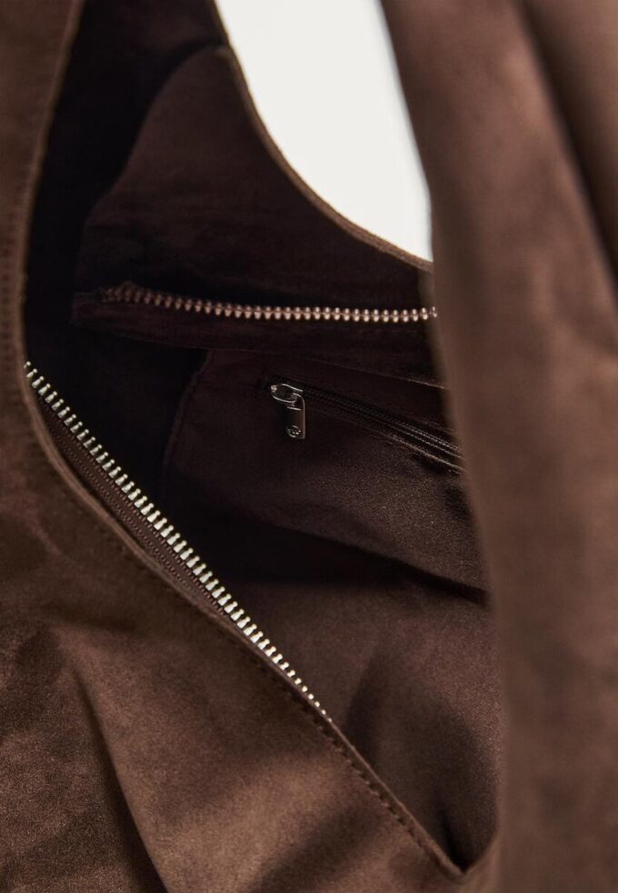 Sac à bandoulière en simili-suède