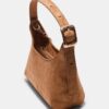 Sac à bandoulière en simili-suède avec détail de boucle