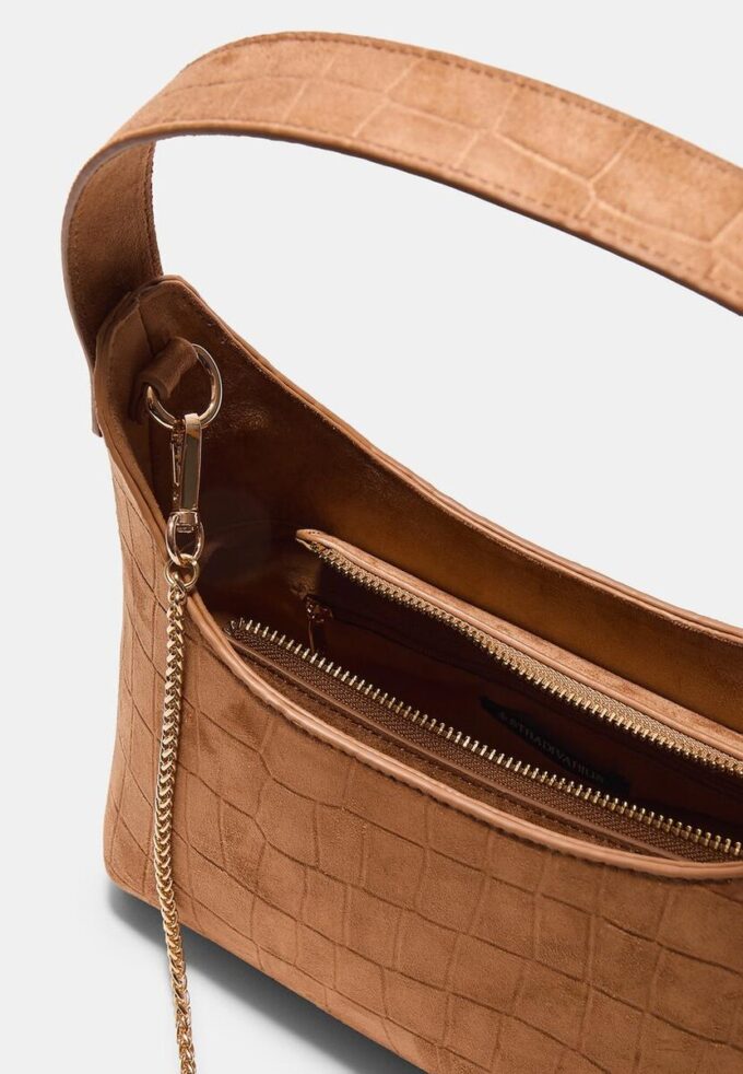 Sac à bandoulière en simili-suède avec détail de boucle