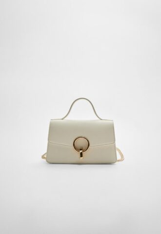 Sac à bandoulière à fermoir rond