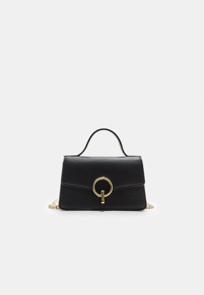 Sac à bandoulière à fermoir rond