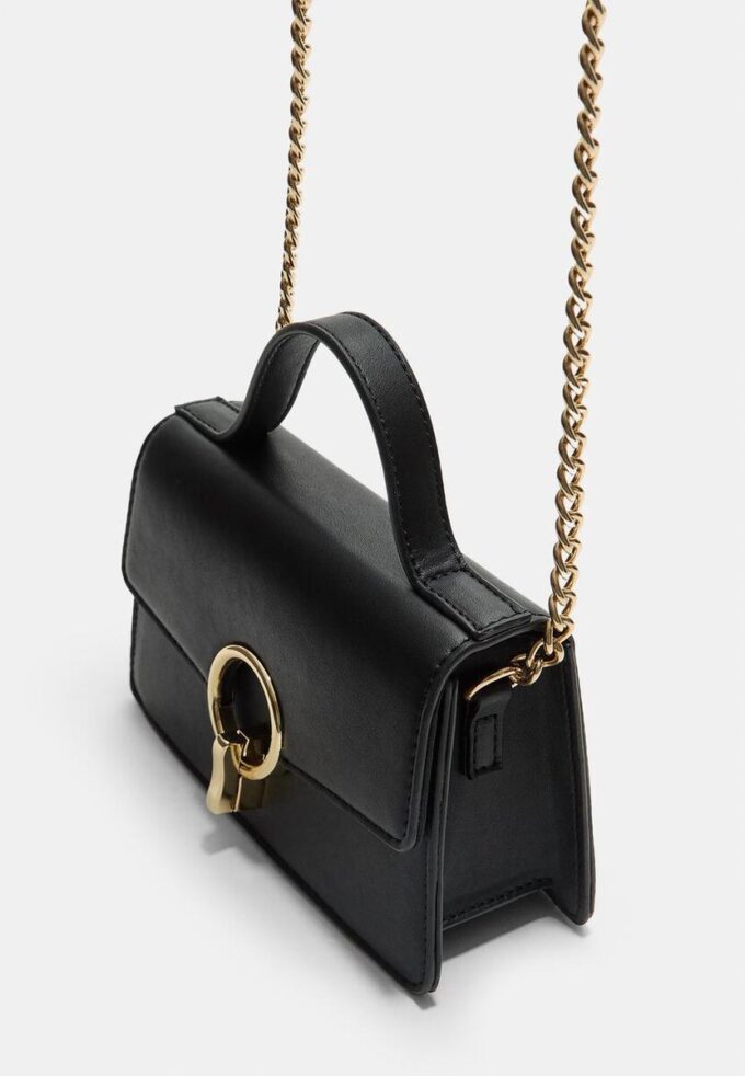 Sac à bandoulière à fermoir rond