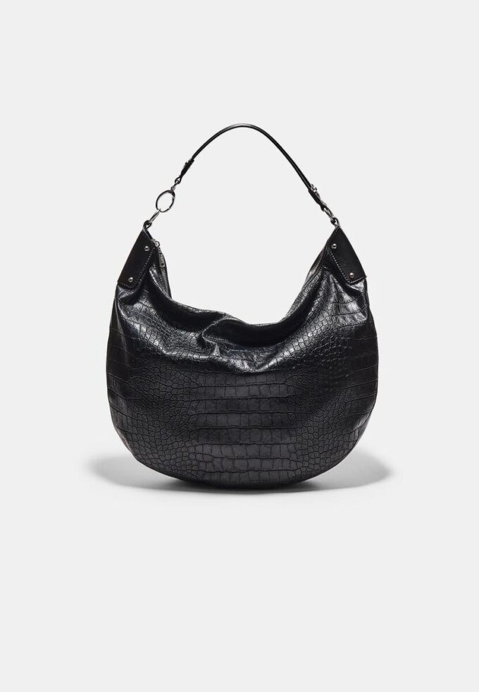 Sac à bandoulière hobo imitation crocodile