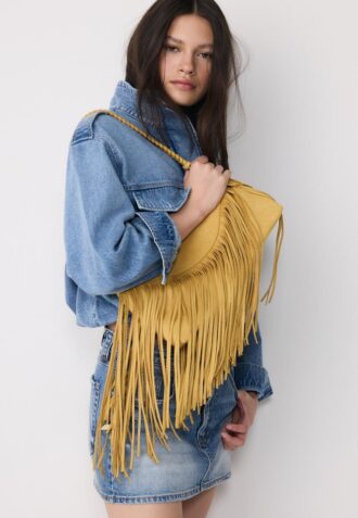 Sac à bandoulière à longues franges