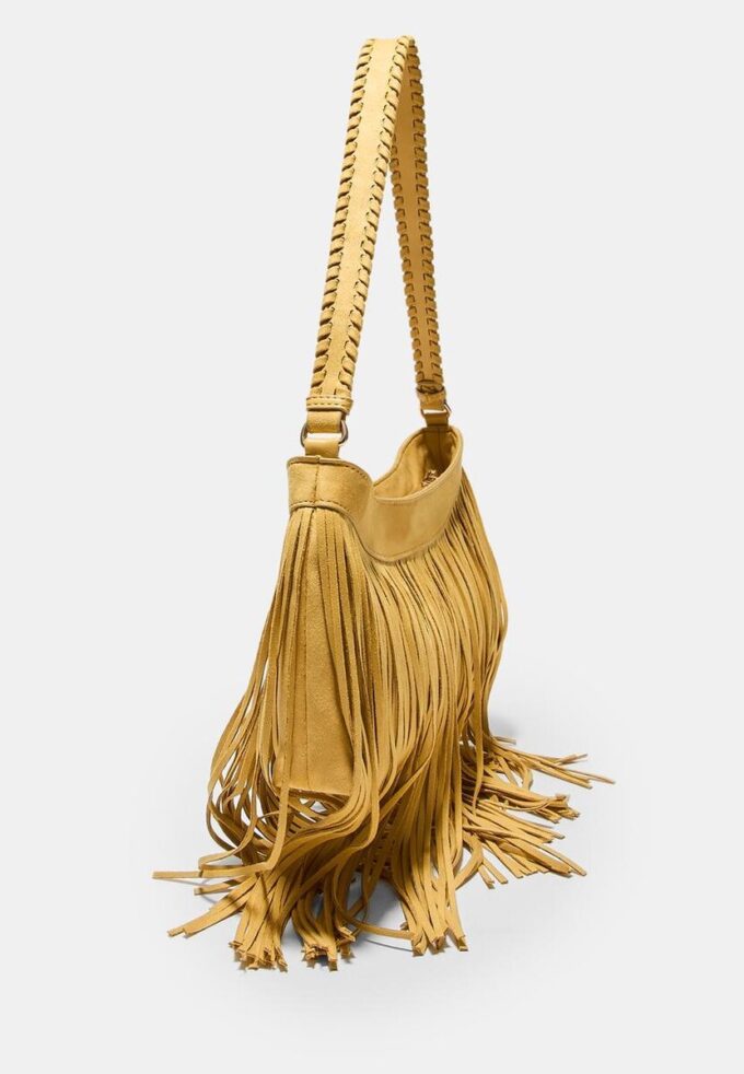 Sac à bandoulière à longues franges