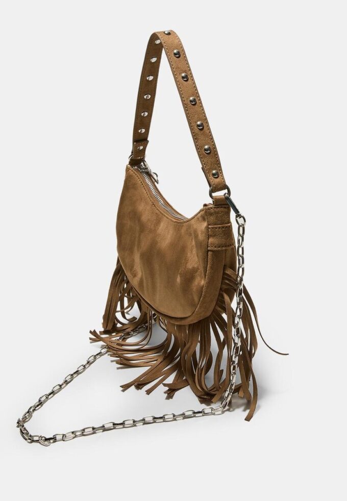 Sac à bandoulière Moon à franges