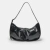 Sac à bandoulière plissé brillant
