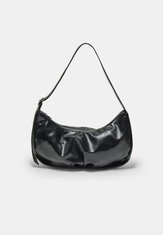 Sac à bandoulière plissé brillant