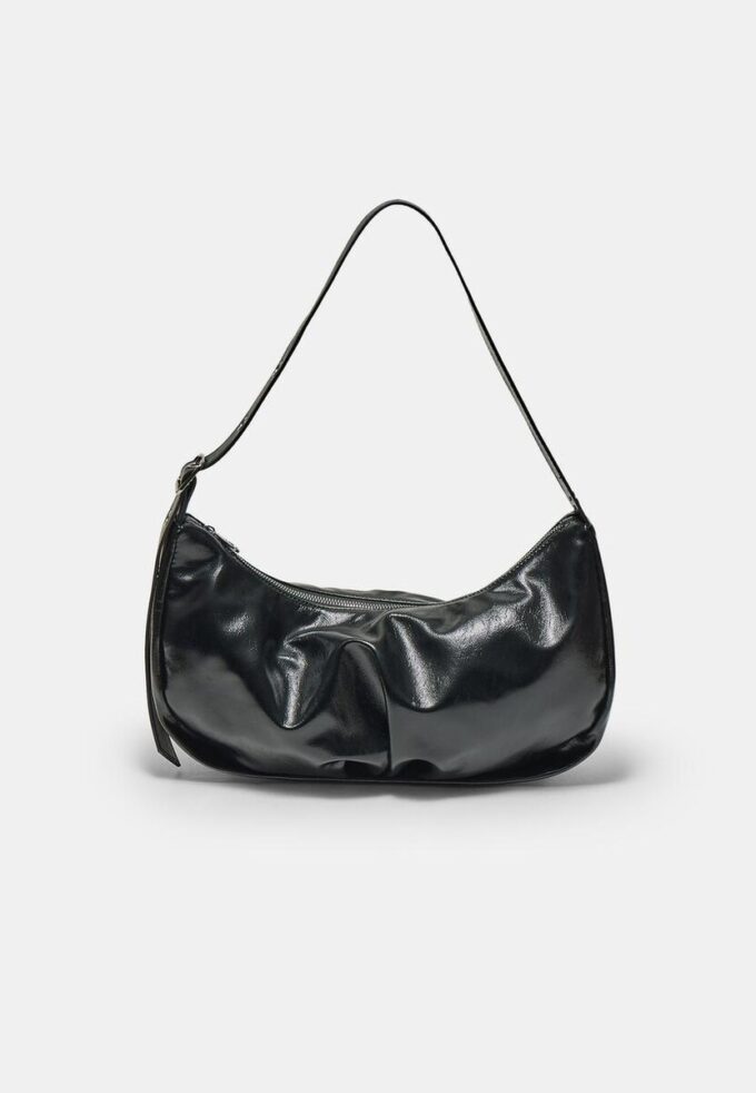 Sac à bandoulière plissé brillant