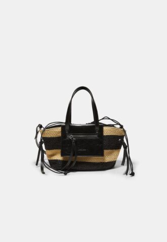 Sac à bandoulière style panier effet crochet