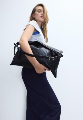 Sac à bandoulière Toucher doux avec fermetures éclair