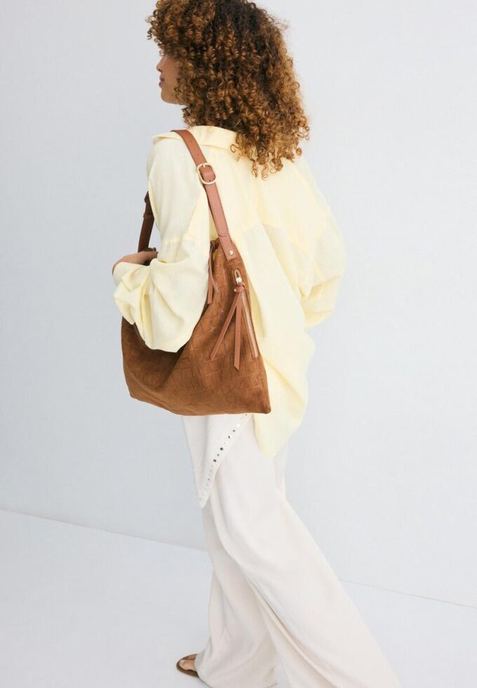 Sac à bandoulière Toucher doux avec fermetures éclair Sac à bandoulière Toucher doux avec fermetures éclair