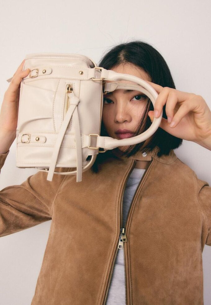 Sac bowling à bandoulière zippé